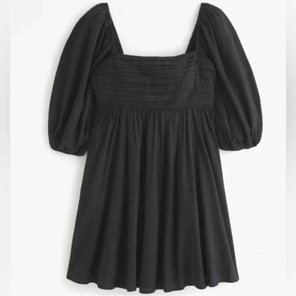 A&F Emerson Poplin Puff Sleeve Mini Dress extra small new - Picture 3 of 12